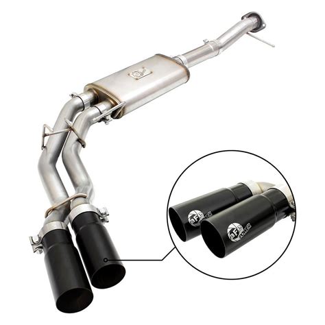 AFe 49 43080 B Rebel Series 409 SS Cat Back Exhaust System With