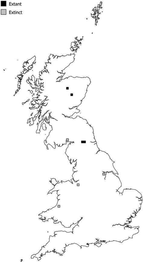 Occupancy Of Ordnance Survey 10 Km Grid Cells By Sphagnum Balticum In