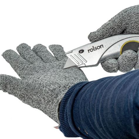 Cut Resistant Work Gloves 60658 Large Rolson Tools