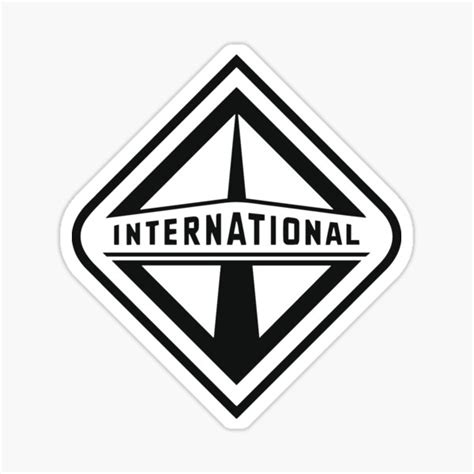 "TRUCK-INTERNATIONAL LOGO" Sticker by rudidaniel | Redbubble