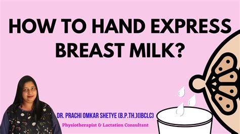 How To Hand Express Breast Milk Youtube