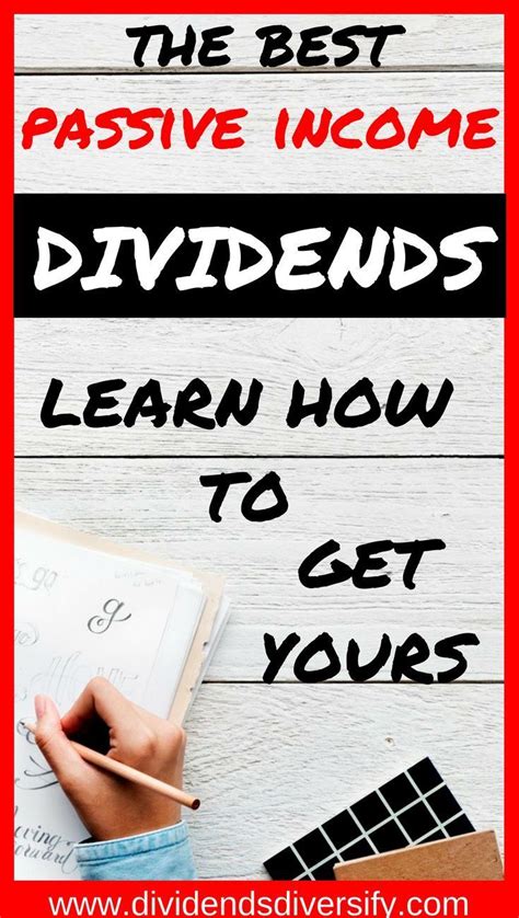 Get Your Passive Income From Dividends The Best Way To Build Long Term