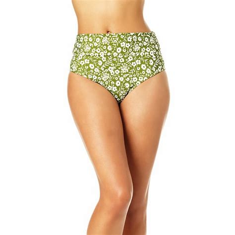 Women S Catalina Floral Upf 50 Foldover High Waist Swim Bottoms