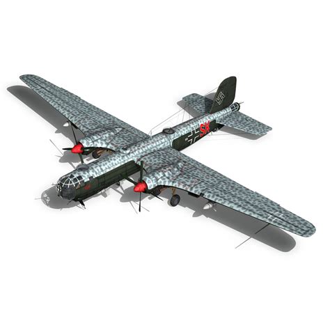 3d model heinkel he-177 - bomber