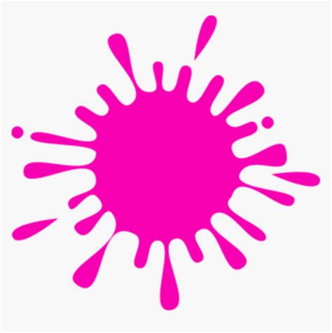 Pink Colour Splash Clipart Pink Splash Vector Png Transparent Png