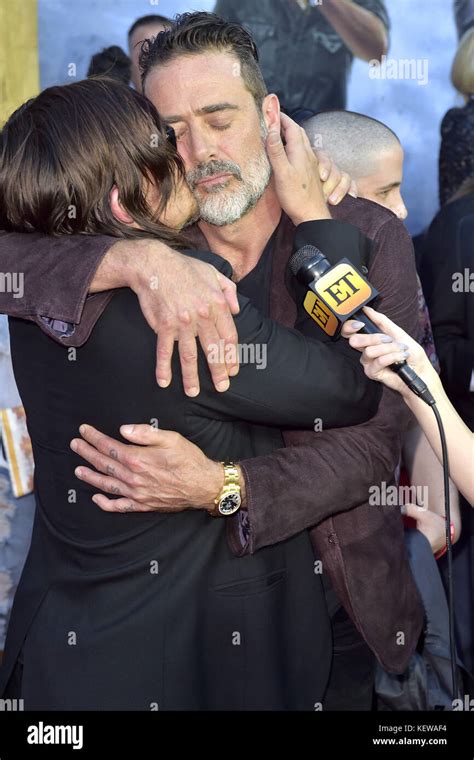 Norman Reedus And Jeffrey Dean Morgan Attend Amcs The Walking Dead