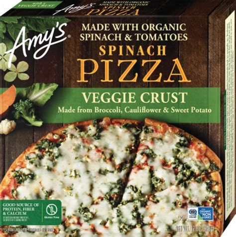 Amy's® Gluten Free Veggie Crust Spinach Frozen Pizza, 12 oz - Smith’s Food and Drug