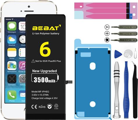 Amazon BEBAT Replacement For IPhone 6S Battery 4000mAh High