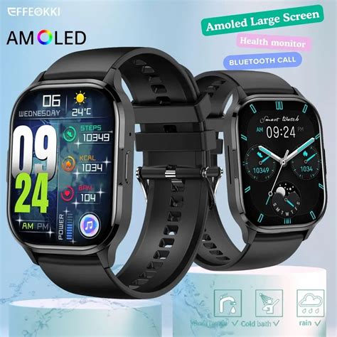 Smartwatch Tela Amoled Para Homens E Mulheres Sempre Ligado Rel Gio