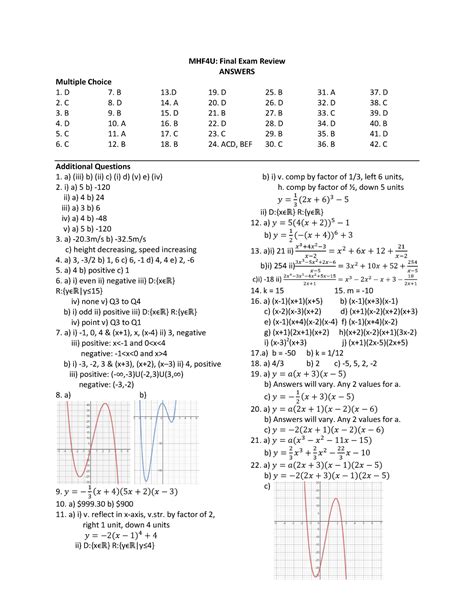anskey jan  advanced functions mhfu final exam review answers