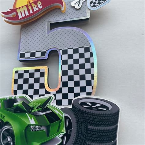 Hot Wheels Cake Topper Etsy