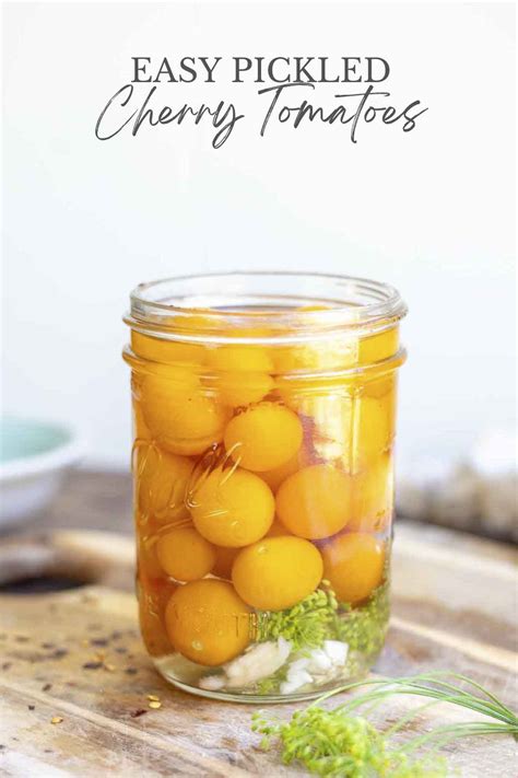 Quick Pickled Cherry Tomatoes Recipe A Blossoming Life