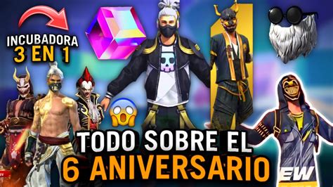 LLEGA El 6 ANIVERSARIO De FREE FIRE Con INCUBADORA 3 EN 1 SAKURA