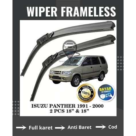 Jual Wiper Frameless Full Karet Anti Baret Isuzu Panther Kotak Panther