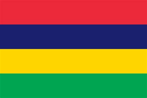 Mauritius Flag Colours Flags Web