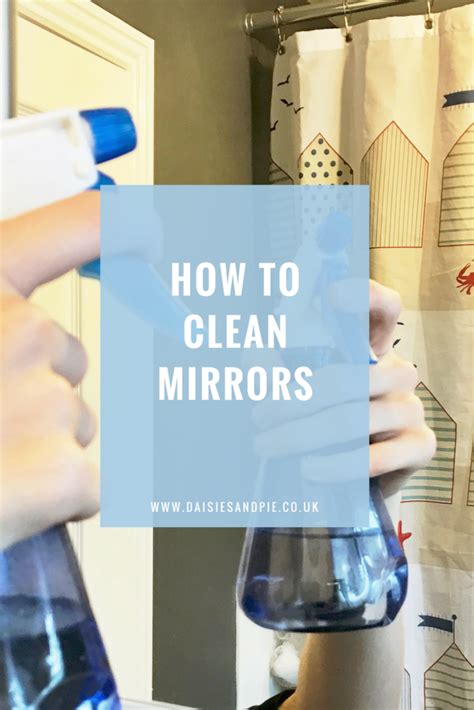 Someone Is Cleaning Their Bathroom With The Words How To Clean Mirrors