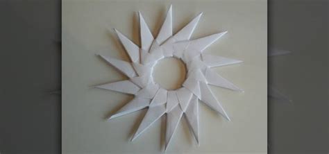 How to Craft an origami sun-like spritzer circle « Origami :: WonderHowTo