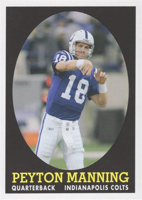 Topps Turn Back The Clock Peyton Manning Trading Card Database