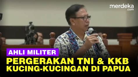 Ahli Militer Ungkap Pergerakan Tni Kucing Kucingan Dengan Kkb Papua