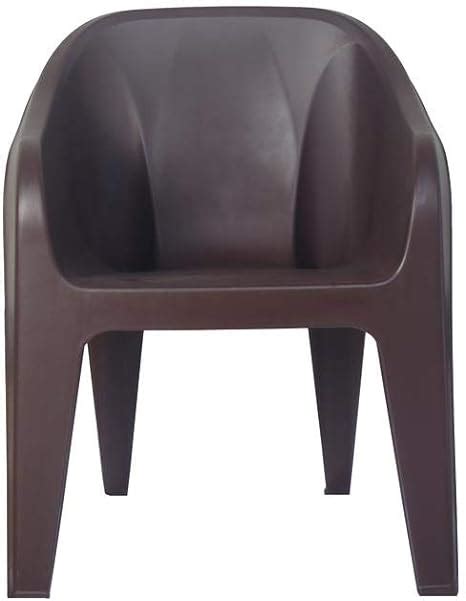 Supreme Futura Plastic Chairs Set Of 4 Brown Amazon In Home Kitchen