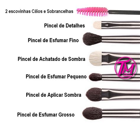 Kit De Pinceis De Maquiagem 6 Unidades 2 Escovinha De Cílios Tudo