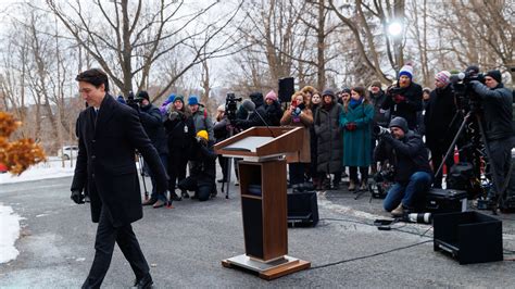 Justin Trudeau To Resign As Canadas Prime Minister The New York Times