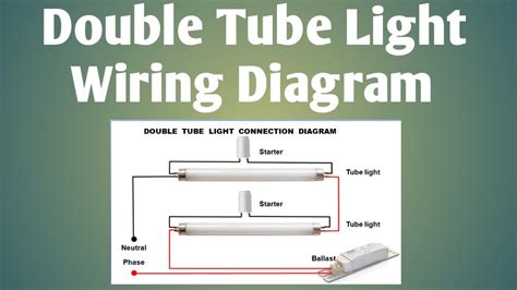 Double Tube Connection Diagram Tube Light Wiring Diagram Youtube