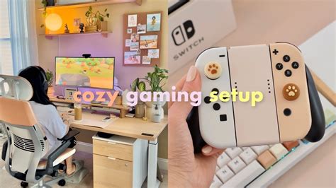 My Cozy Gaming Desk Setup Nintendo Switch Accessories PC Gaming