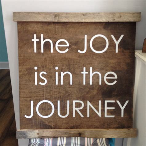 The joy is in the journey wood sign joy art by LifeontheHomestead