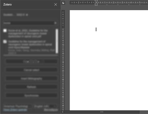 Zotero In Text Citation Feature Keeps Hanging Up Plugins ONLYOFFICE