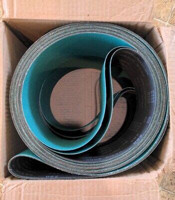 2 SUNGOLD ABRASIVES SANDING BELTS 6 X 320 80 GRIT ALUMINUM ZIRCONIUM