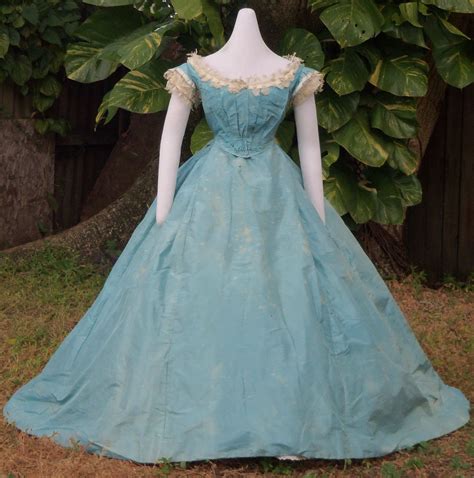 Original Civil War Era Ball Gown C 1865 Ball Gowns Historical