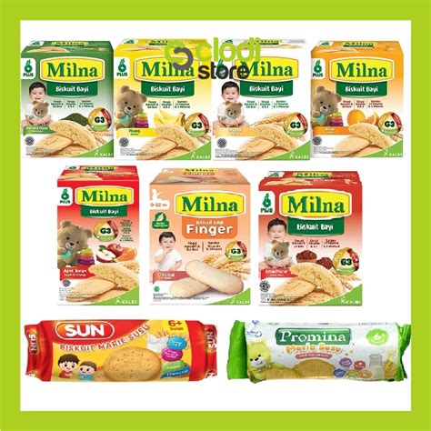 Jual Promina Biskuit Marie Roll Sun Milna Susu Mo Snack Mpasi Snack