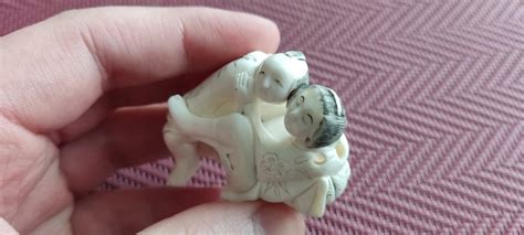 Netsuke Kamasutra Erotyka Japonia Xix W Oficjalne