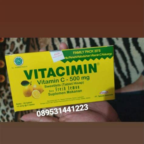 Jual VITACIMIN C 500mg Tablet Hisap Shopee Indonesia