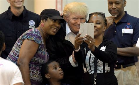 Donald And Melania Trump Meet Hurricane Harvey Victims In Houston Photos News Firstpost