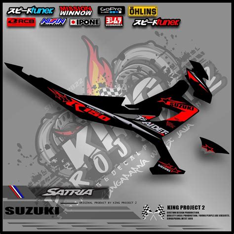 Jual STRIPING CUSTOM SUKA SUKA SATRIA FU FACELIFT STICKER VARIASI