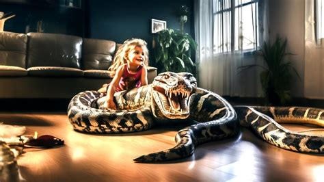 Une Incroyable Amiti Entre Une Enfant De Ans Et Un Python G Ant