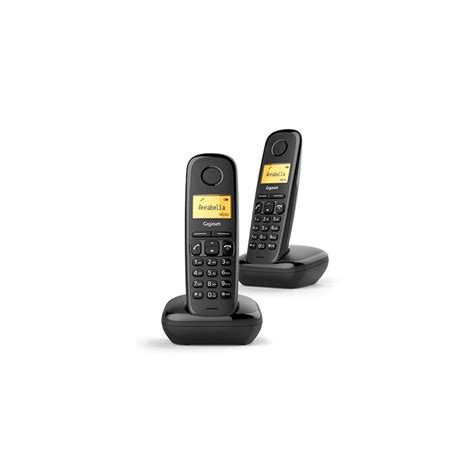 Telefono Inalambrico Dect Gigaset A Duo Negro