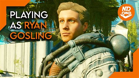 Playing As Ryan Gosling In Starfield Mods Youtube