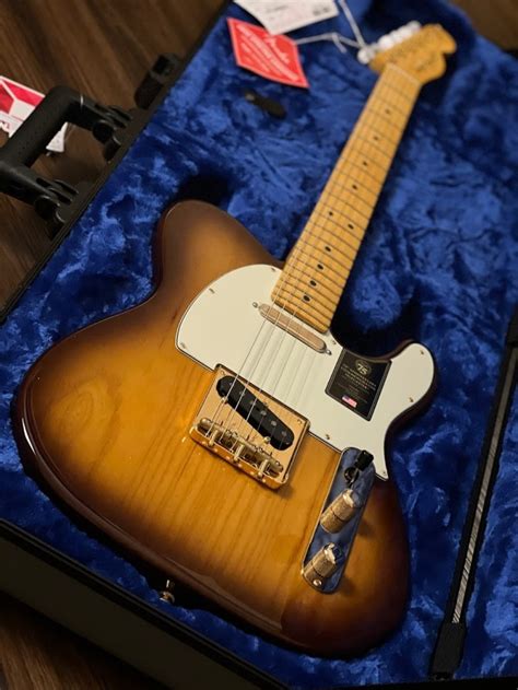 Jual Fender 75th Anniversary Commemorative Tele Mn Fb 2 Color Bourboun