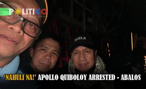 WATCH Nahuli Na Apollo Quiboloy Arrested Abalos