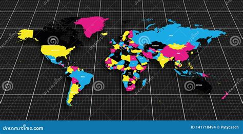 Geopolitical Map Of The World