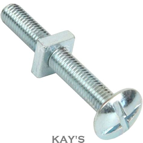 M5 M6 M8 M10 ROOFING BOLTS SQUARE NUTS CROSS SLOTTED DOME HEAD SCREWS