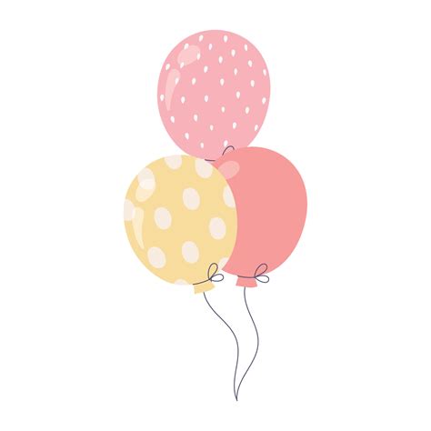 happy birthday bunch balloons decoration celebration icon 13434327 Vector Art at Vecteezy