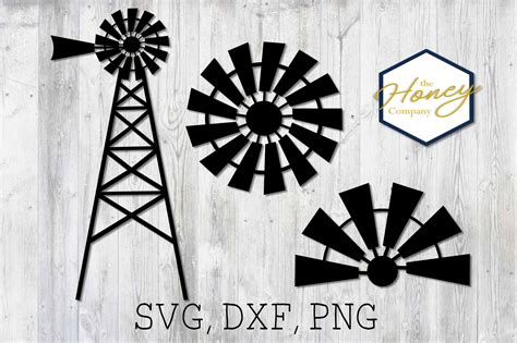 Windmill Svg Png Dxf Farm Bundle Set Farmhouse Stencil Instant Etsy