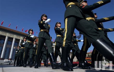 Photo: Chinese soldiers perform military honor guard duties in Beijing, China - PEK2019110820 ...