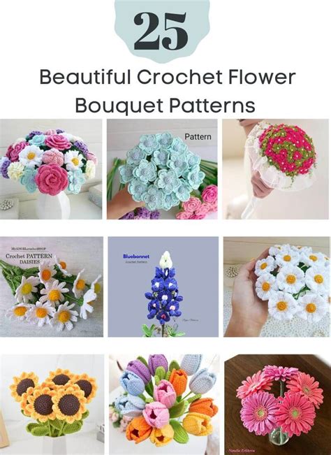 25 Most Beautiful Crochet Flower Bouquet Patterns Zamiguz