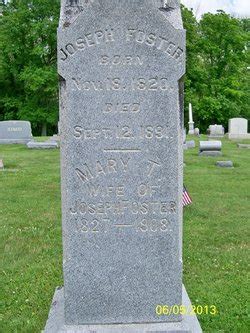 Joseph Foster M Morial Find A Grave