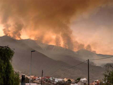 Un Incendio En La Isla Espa Ola De Tenerife Avanza Sin Control